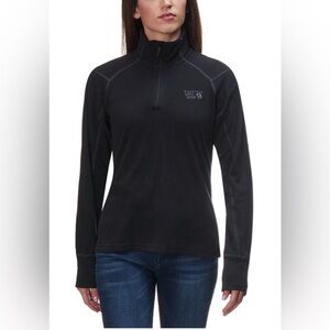Women’s Black Mountain Hardwear Microchill Quarter‎ Zip Fleece Jacket, Sz Medium